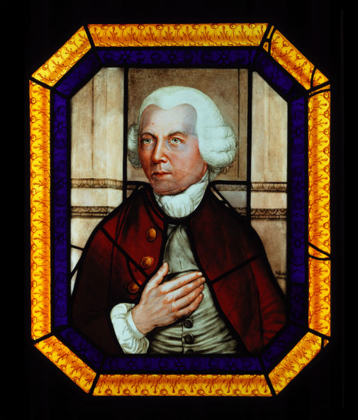 Pickett's self portrait in glass. Credit: York Glaziers Trust 